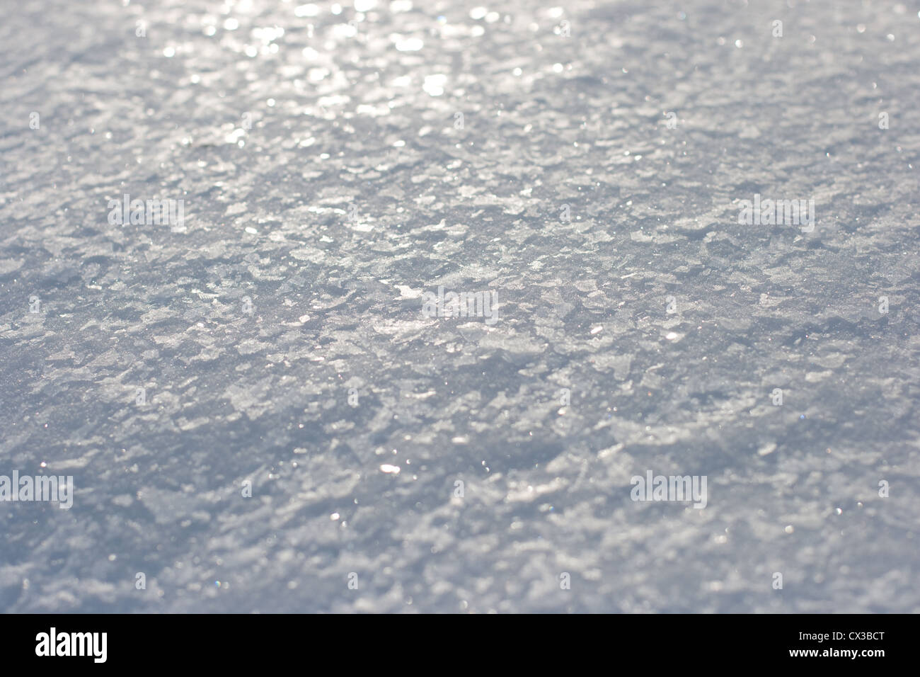 Abstract macro snow texture Stock Photo