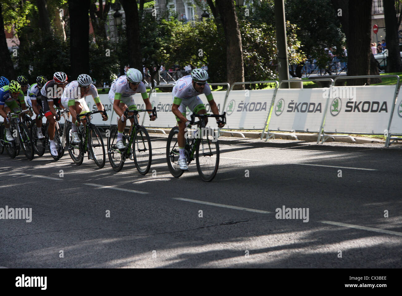 Argos-Shimano John Degenkolb Vuelta a España Tour of Spain 2012 9/09/2012 Paseo del Prado Madrid Stock Photo