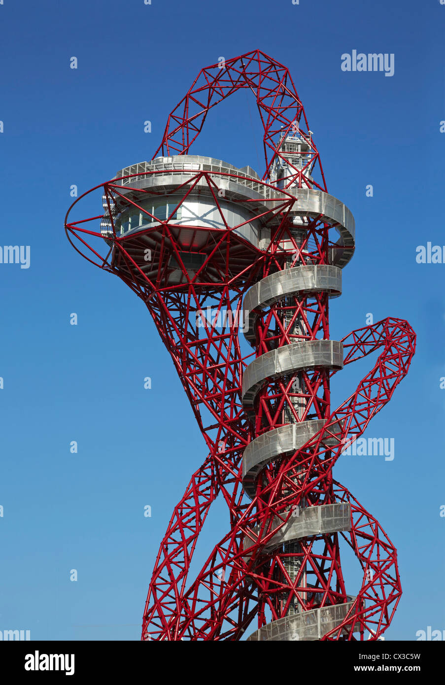 The Orbit, London 2012 Olympics, London, United Kingdom. Architect Anish Kapoor, 2012. Stock Photo