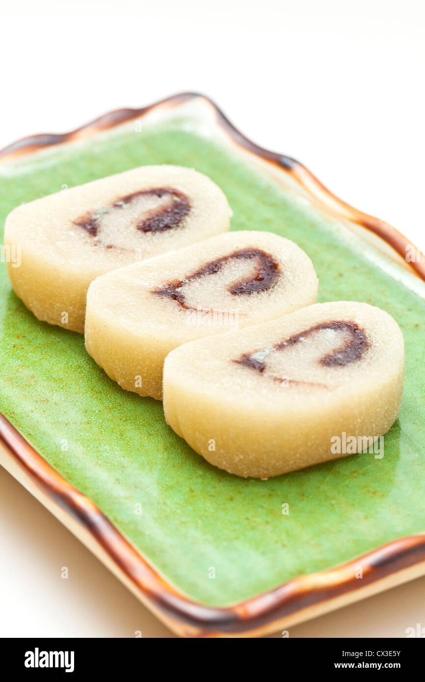 Chinese banana roll dessert Stock Photo Alamy