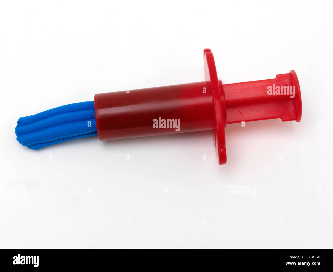 Shaping Modelling Clay Using an extruder Stock Photo