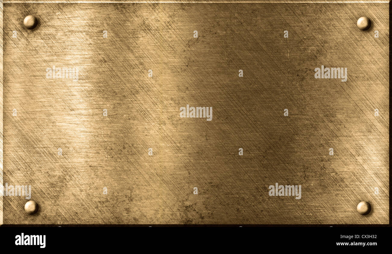 Blank brass plaque hires stock photography and images Alamy