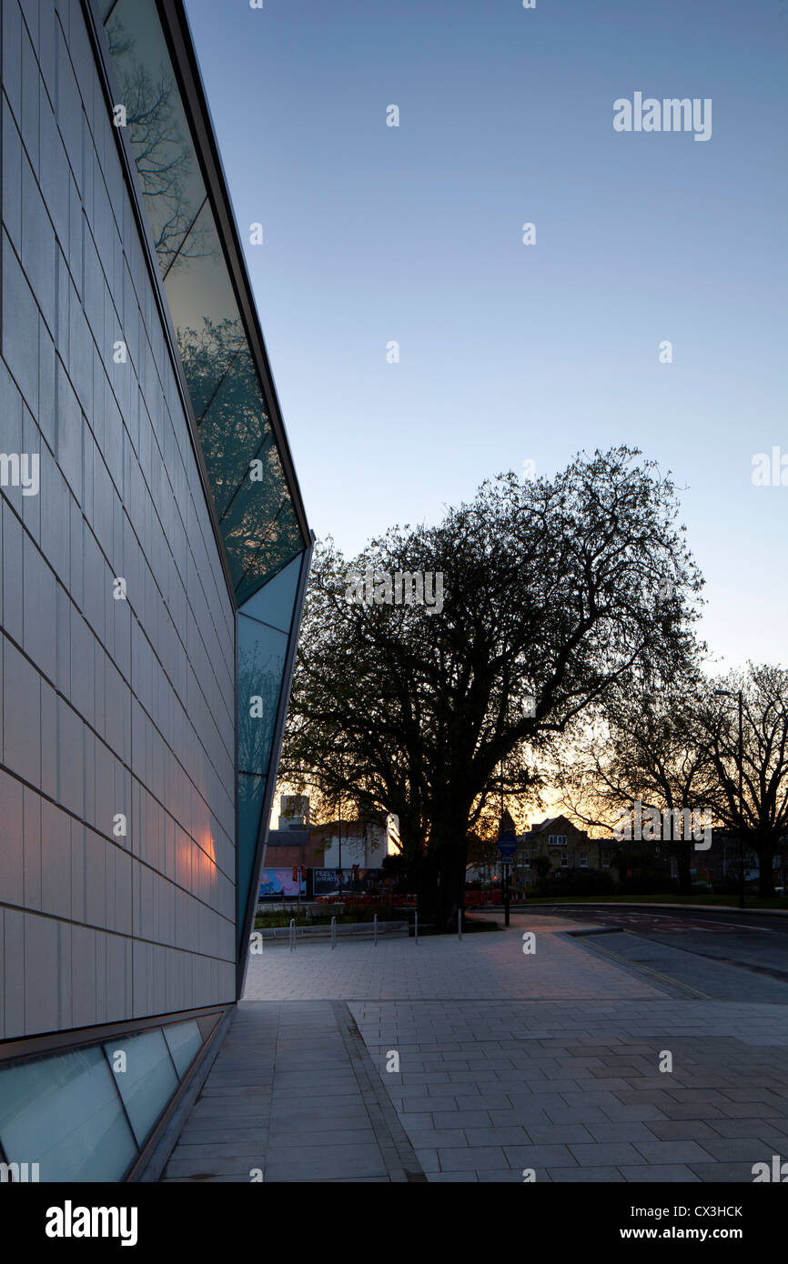 SeaCity Museum, Southampton, United Kingdom. Architect: Wilkinson Eyre Architects, 2012. Exterior view of the museum. Stock Photo