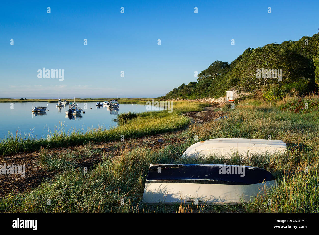 Picturesque Stetsons Cove, Chatham, Massachusetts, USA Stock Photo