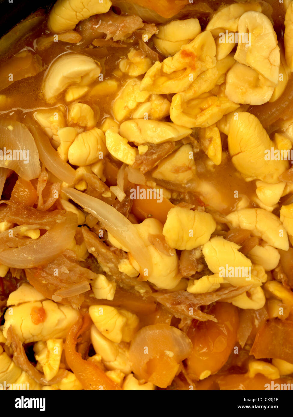 Jamaica's National Dish Ackee And Saltfish Chopped Tomatoes, Yellow