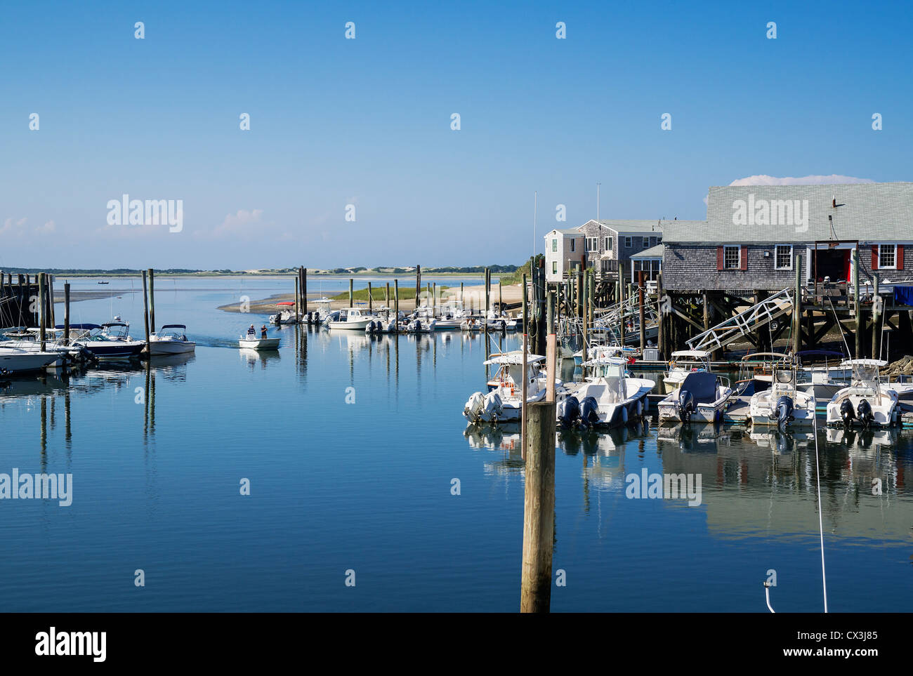 Barnstable Harbor, Cape Cod, Massachusetts, USA Stock Photo