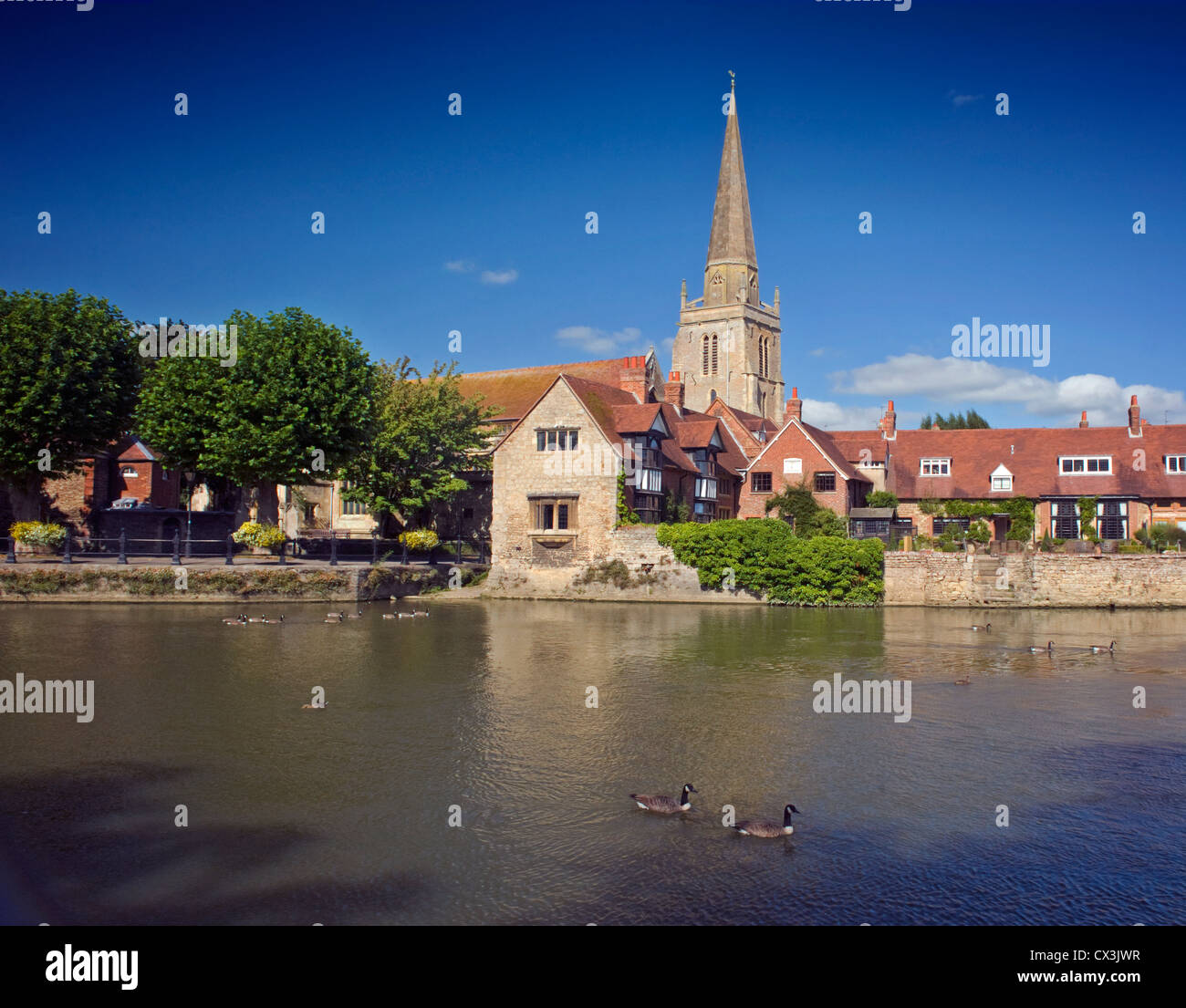 River Thames at Abingdon-on-Thames, England, UK Stock Photo