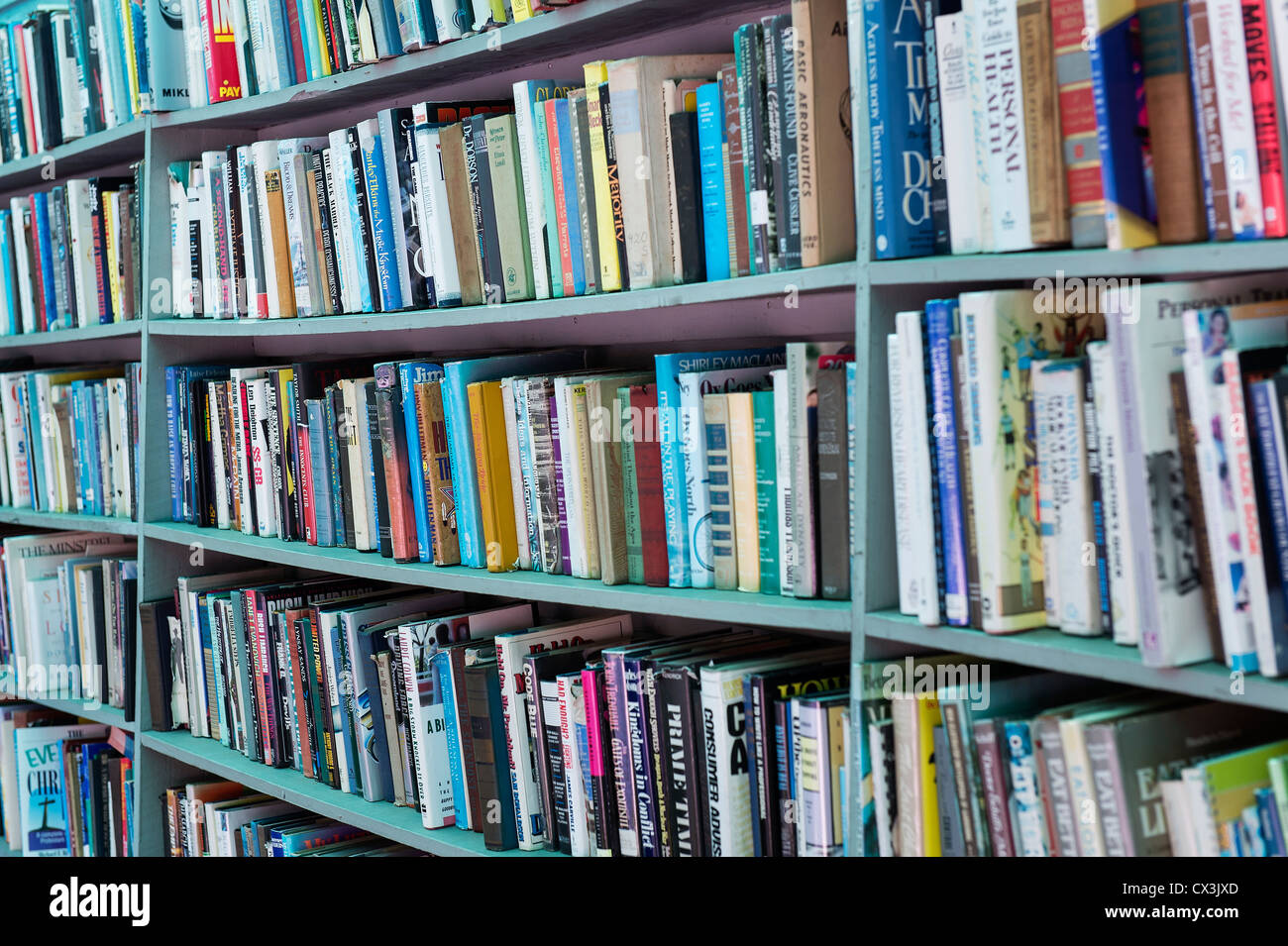 Books on a shelf Stock Photo Alamy