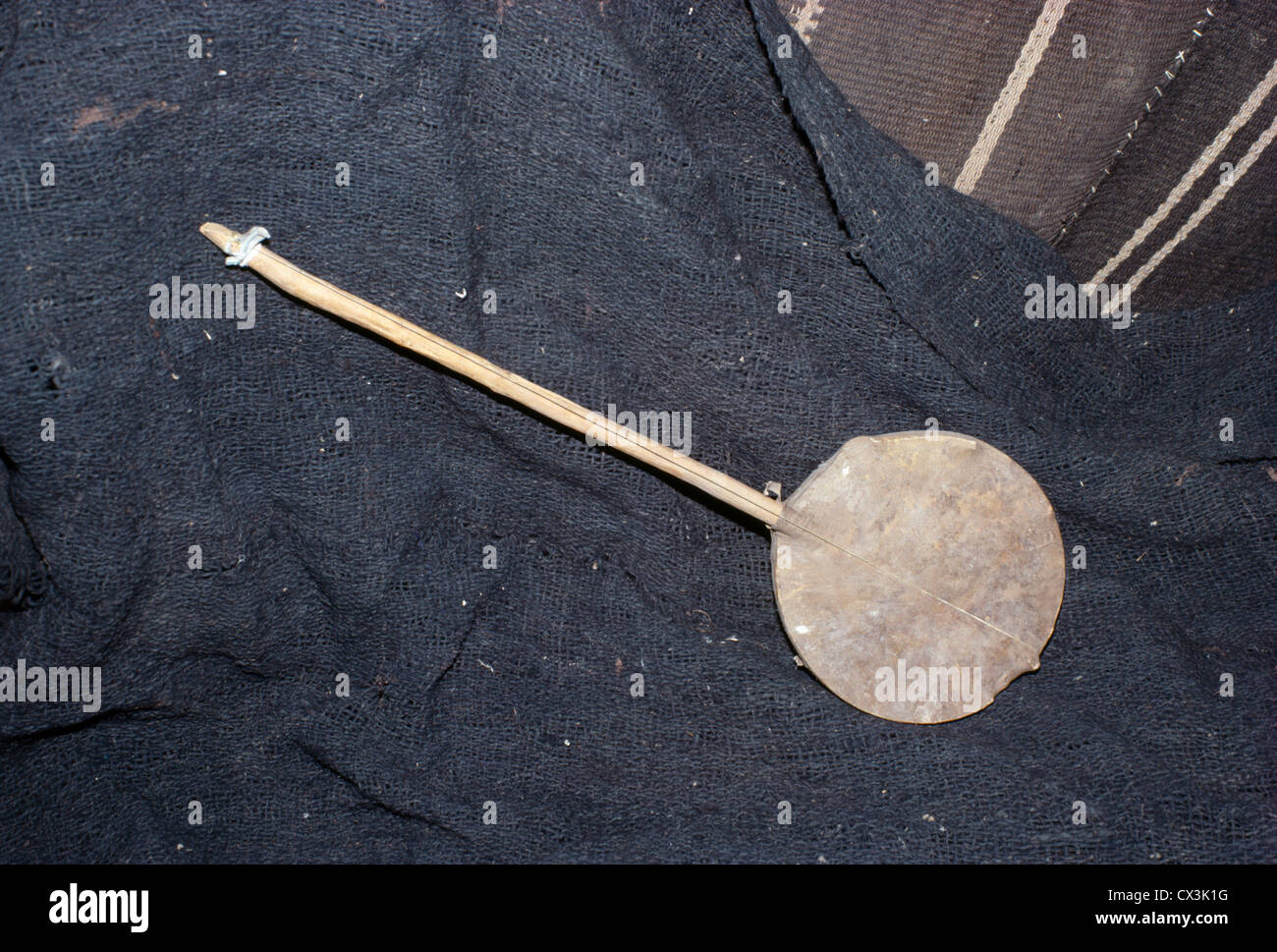 Khartoum Sudan Ethnographical Museum Zeze Musical Instrument Stock