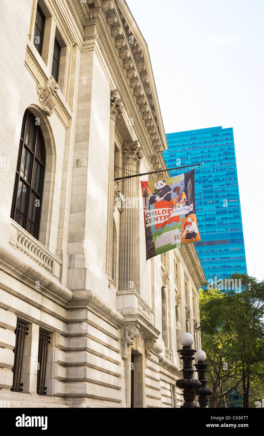 New york public library at 42nd street hires stock photography and