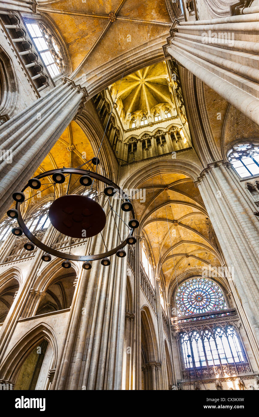 Notre Dame Cathedral Rouen Normandy France interior statues religion