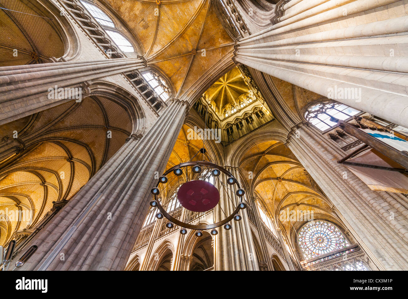Notre Dame Cathedral Rouen Normandy France interior statues religion