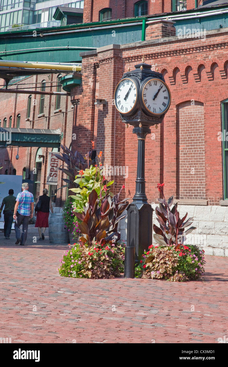 Distillery District a major shopping and Tourist area & attraction in Toronto;Ontario;Canada