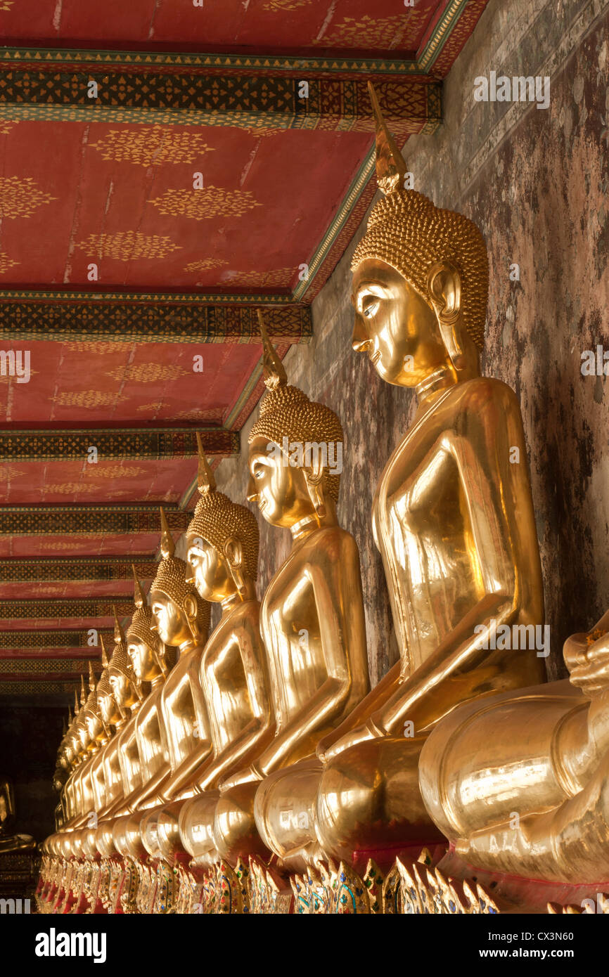 Buddha statue, Looking at the temple in Thailand. Stock Photo