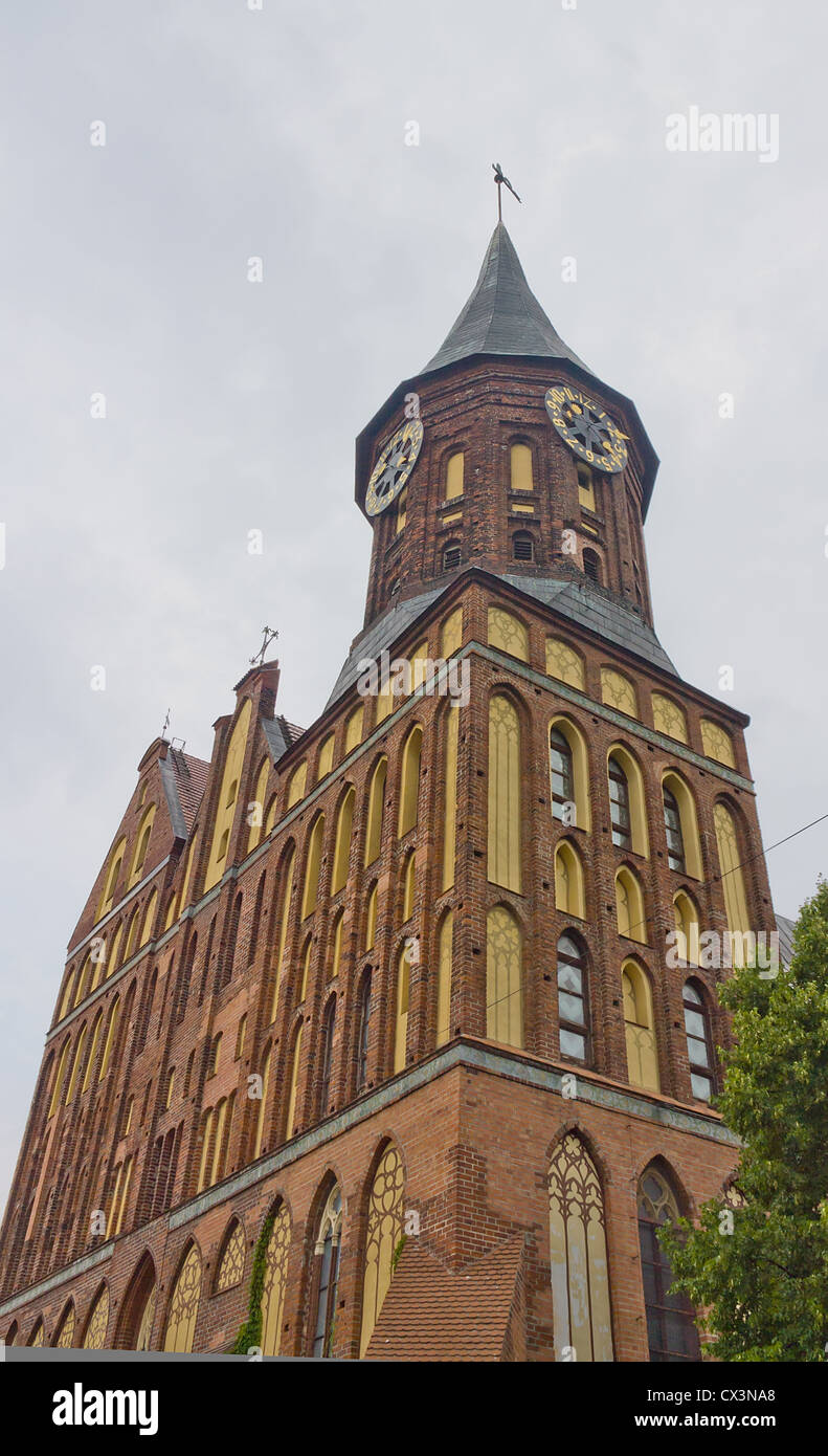 Konigsberg Cathedral (circa 1333) on Kant island. Kaliningrad (former Konigsberg), Russia Stock Photo