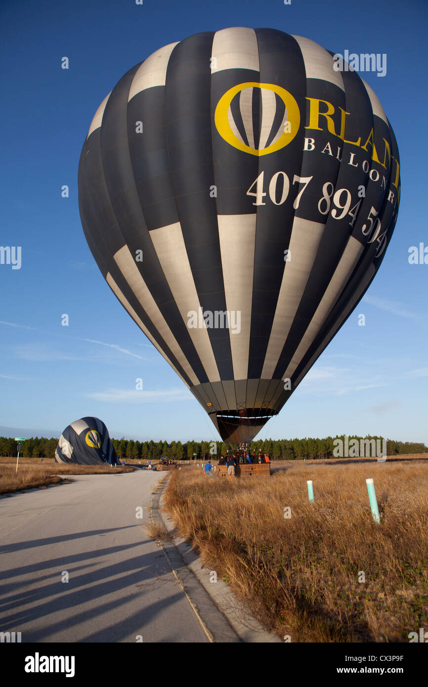 Hot Air Balloon Orlando Florida USA at sunrise Stock Photo Alamy