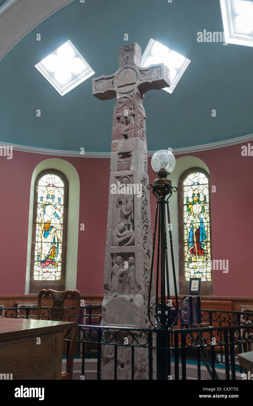 Religious, monument, Ruthwell Runic Cross Stock Photo