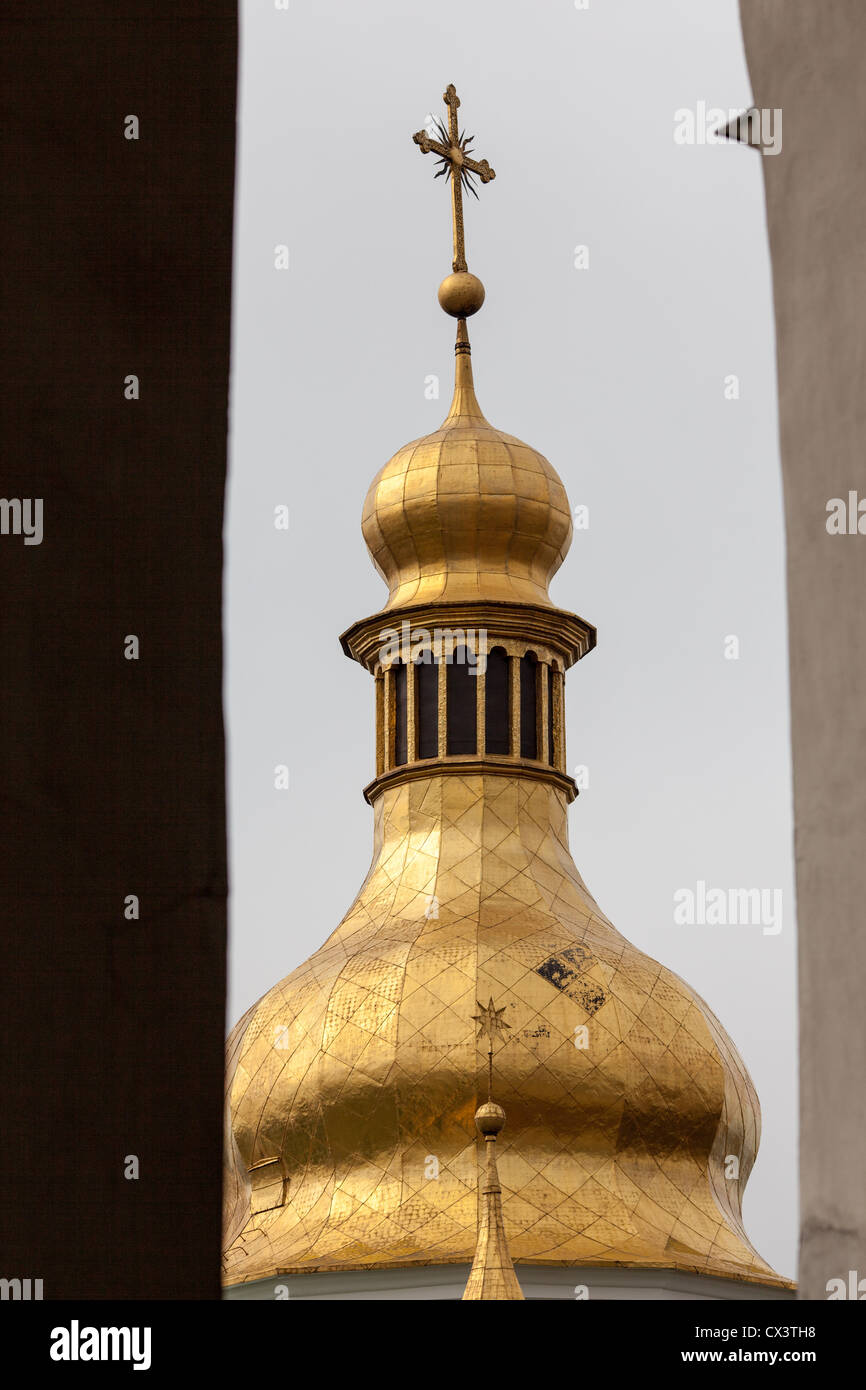Dome of the Saint Sophia Cathedral in Kiev, Ukraine, Eastern Europe. Stock Photo