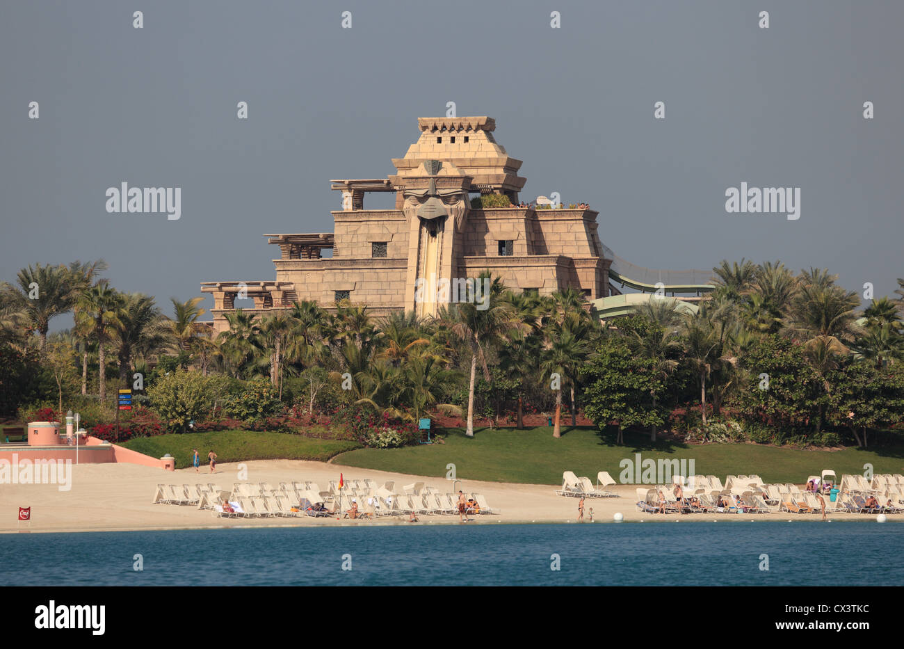 Aquaventure theme water park at Atlantis The Palm in Dubai, United Arab Emirates Stock Photo