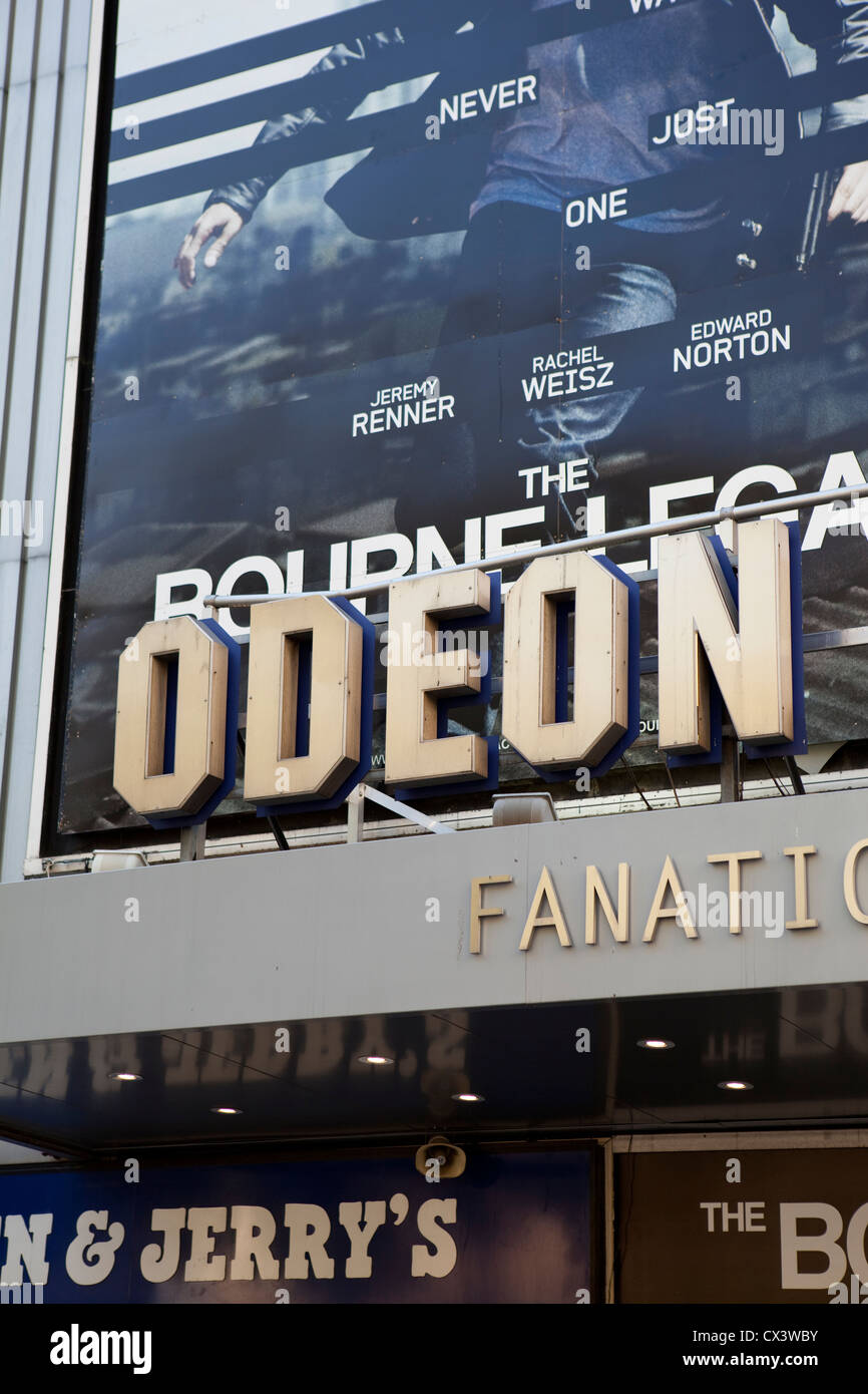 The Odeon Cinema on Leicester Square, London Stock Photo