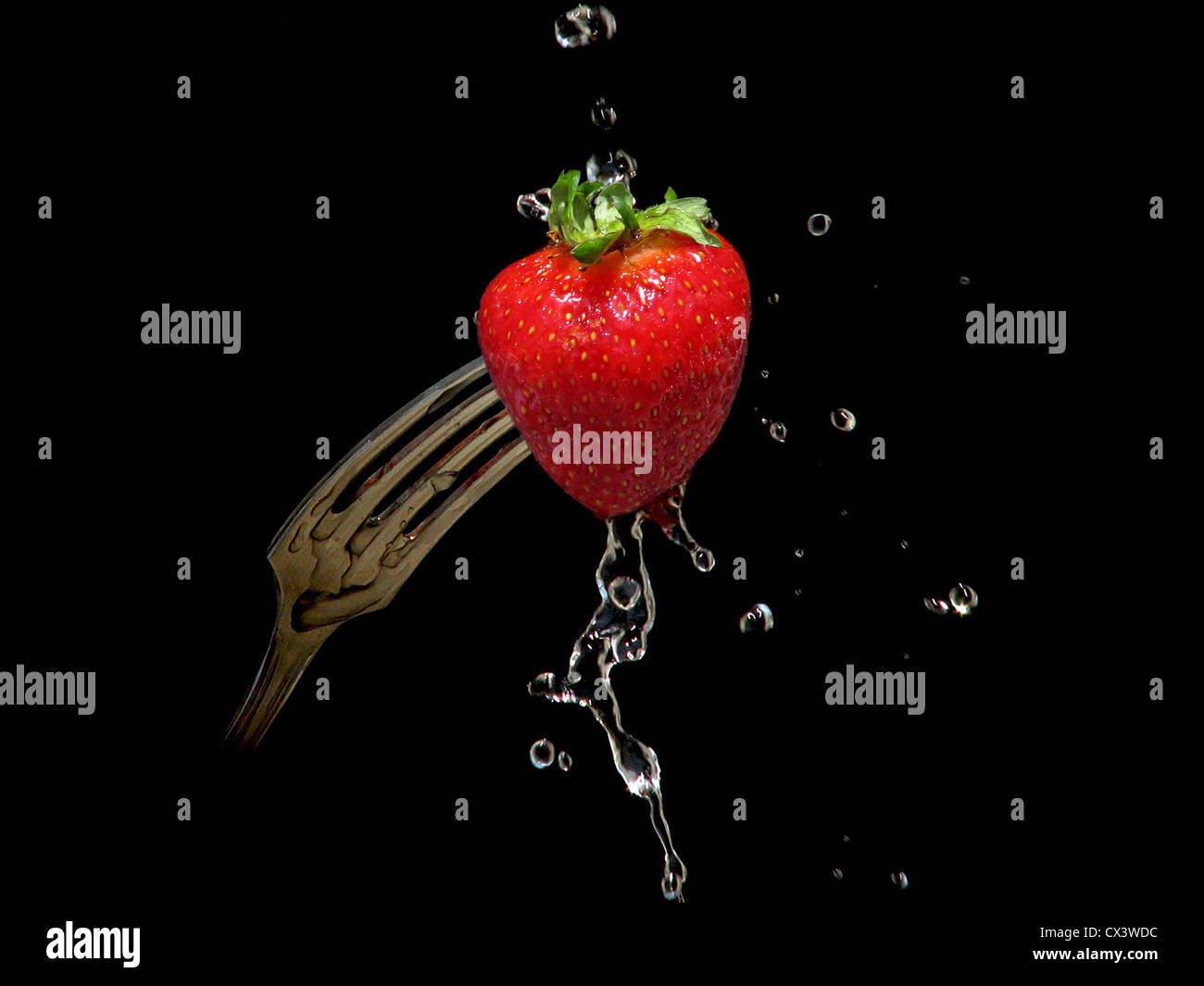 Isolated artistic strawberry hi-res stock photography and images - Alamy