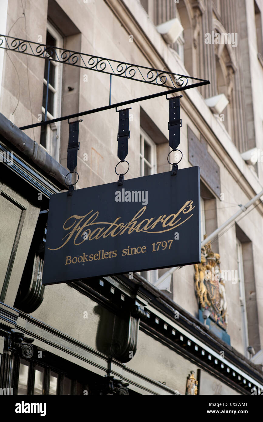 Hatchards Booksellers on Piccadilly, London Stock Photo