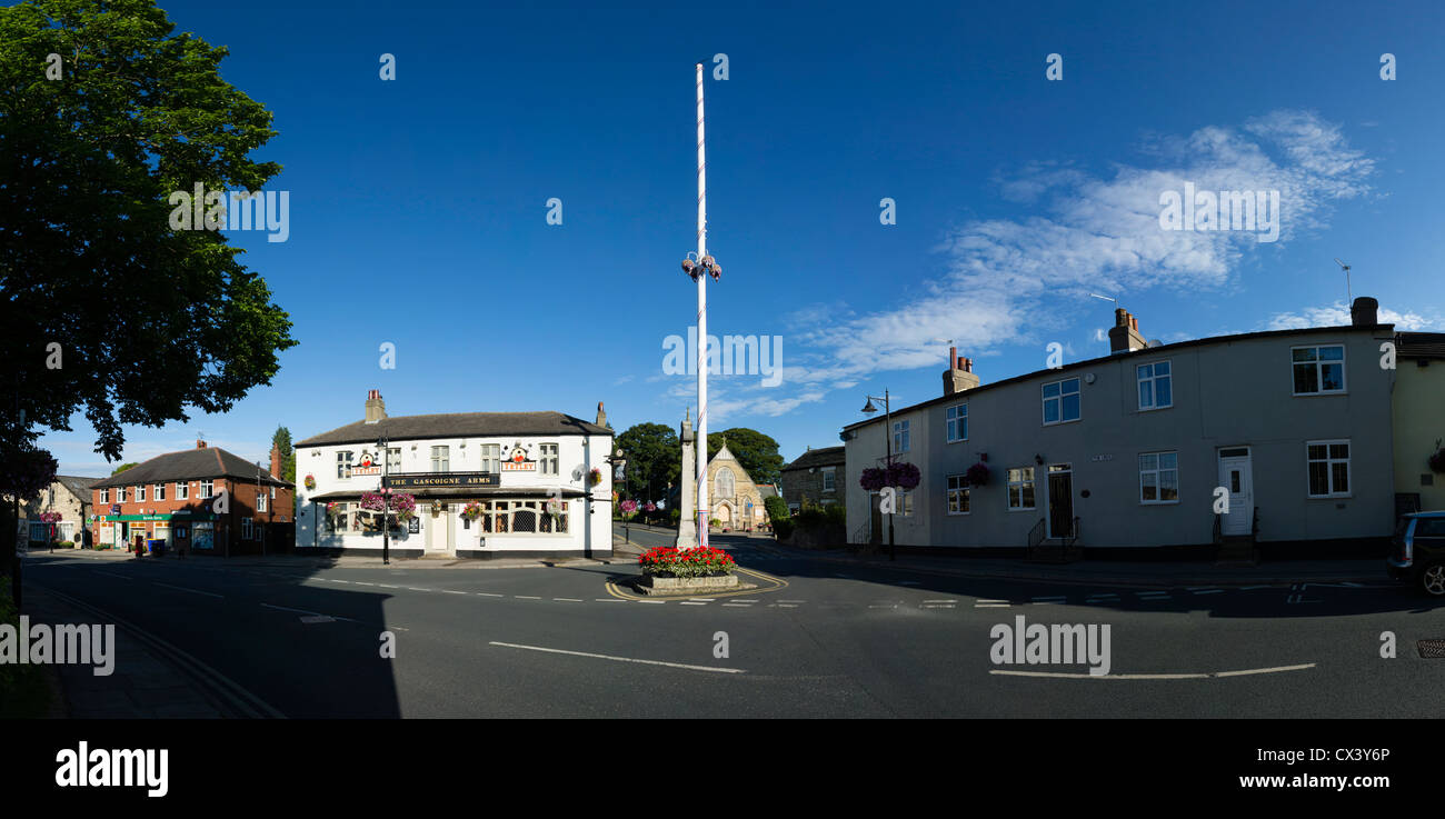 The village of Barwick in Elmet, West Yorkshire. Stock Photo