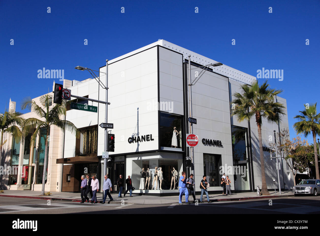 Chanel on Rodeo Drive Beverly Hills, CA, Cartier across the…