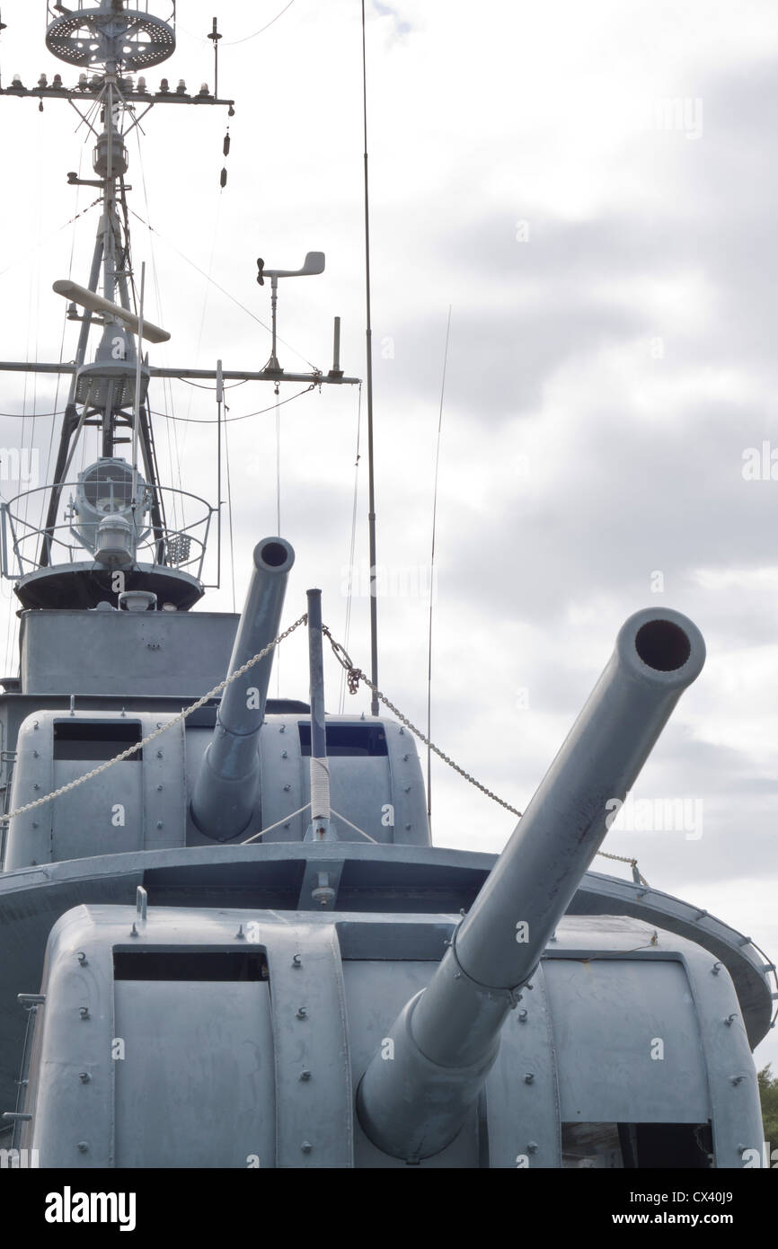 gunner warship, this is a part of warship Stock Photo