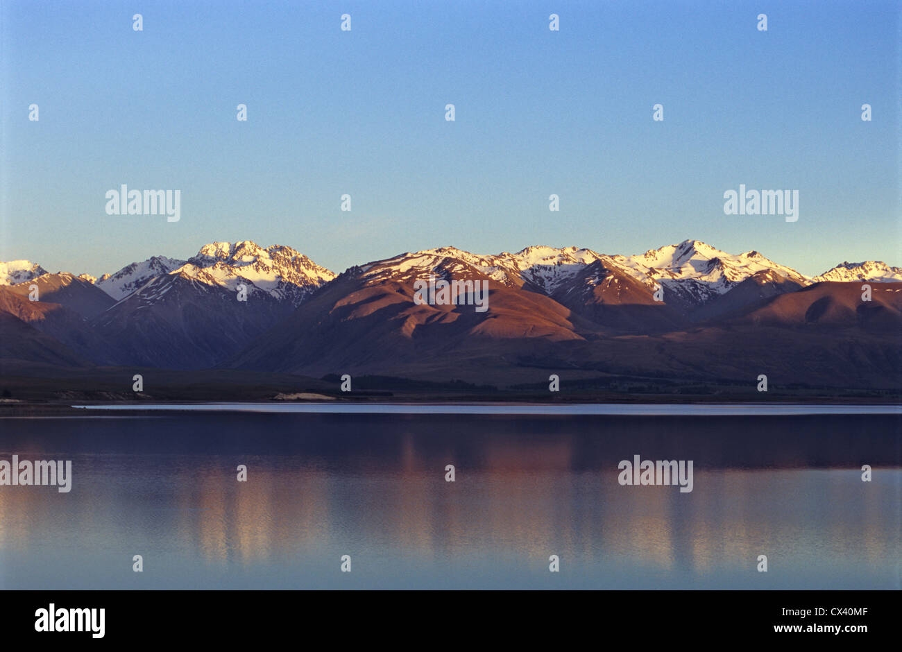 Tekapo Lake at sunrise, South Island, New Zealand Stock Photo - Alamy