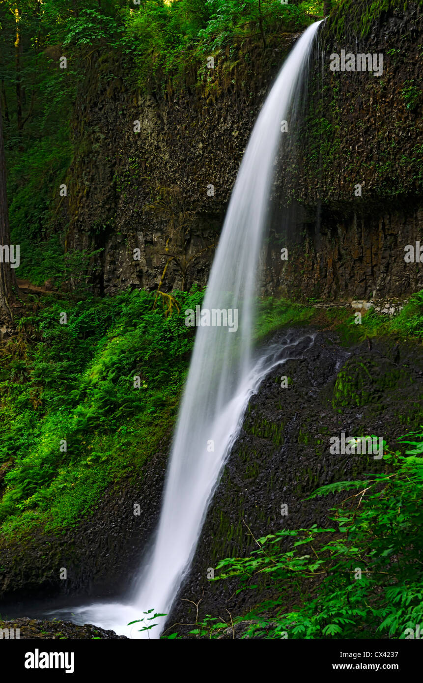 Middle North Falls in the Cascade Mountains, Oregon Stock Photo Alamy