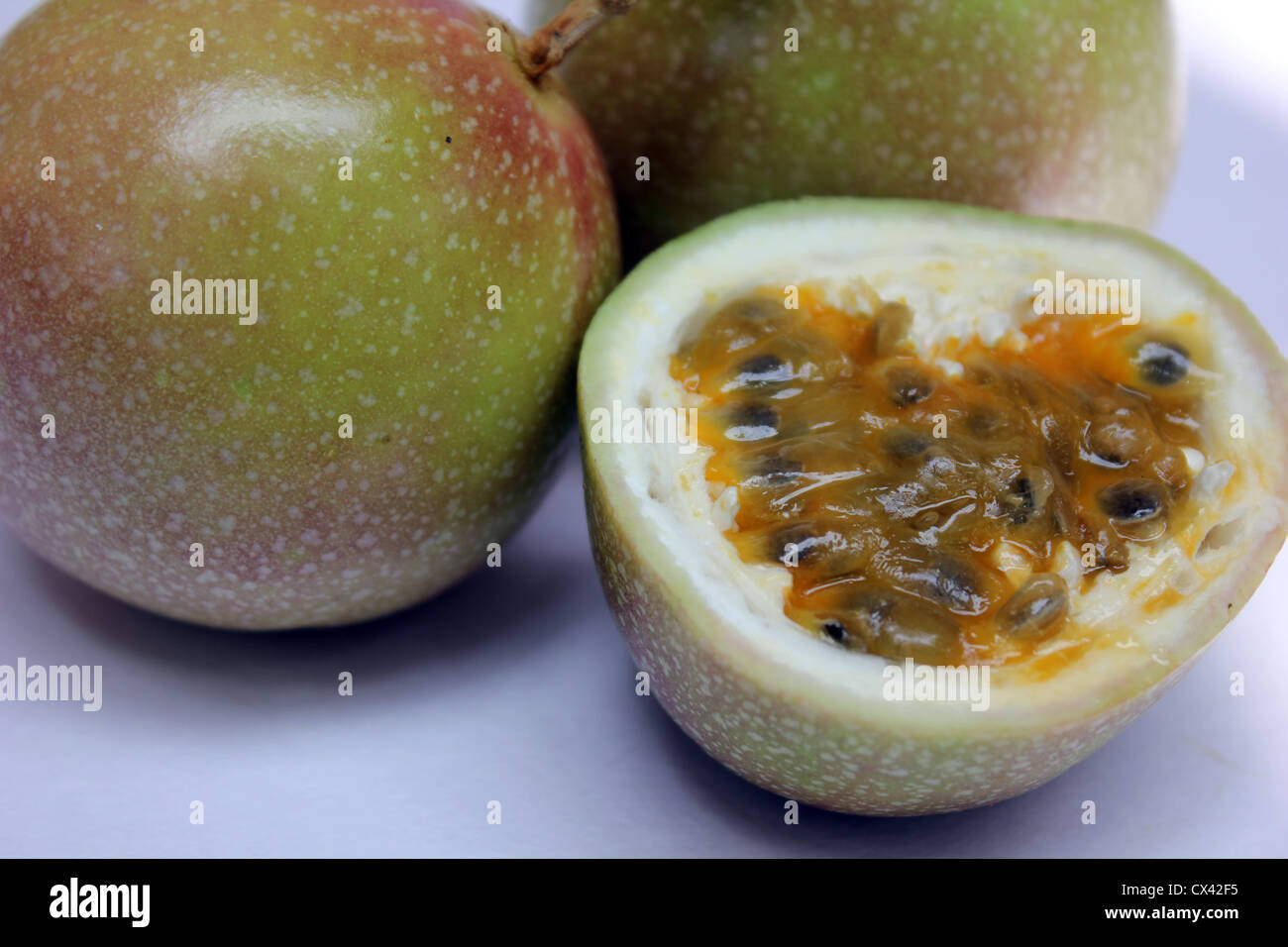 Fruit of passiflora edulis commonly called passion fruit Stock Photo Alamy