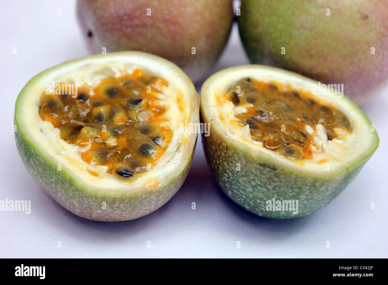 Fruit of passiflora edulis commonly called passion fruit Stock Photo Alamy