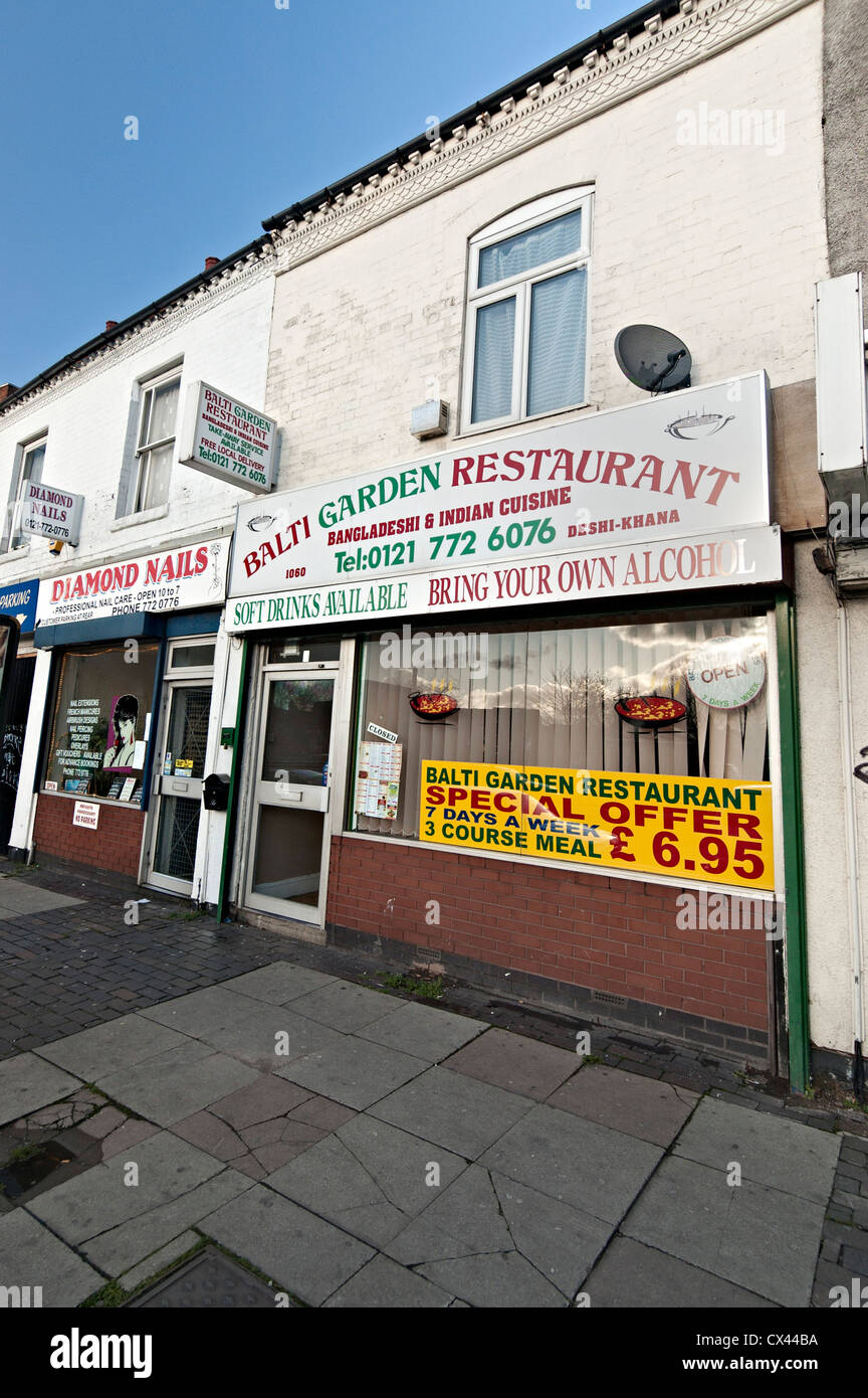 Balti garden restaurant east birmingham coventry road house hires