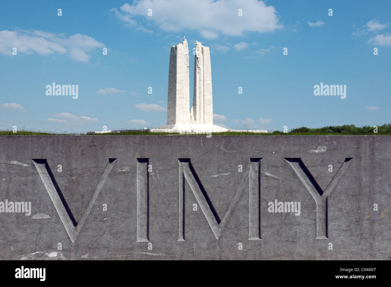 The Canadian National WW1 monument at Vimy ridge Stock Photo