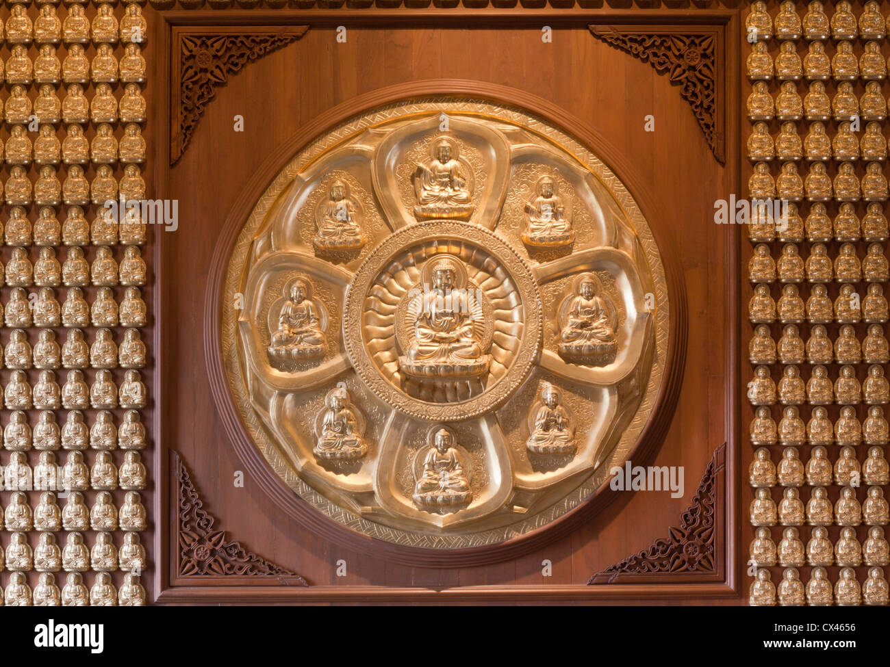 Buddha statue, Looking at the temple in Thailand. Stock Photo