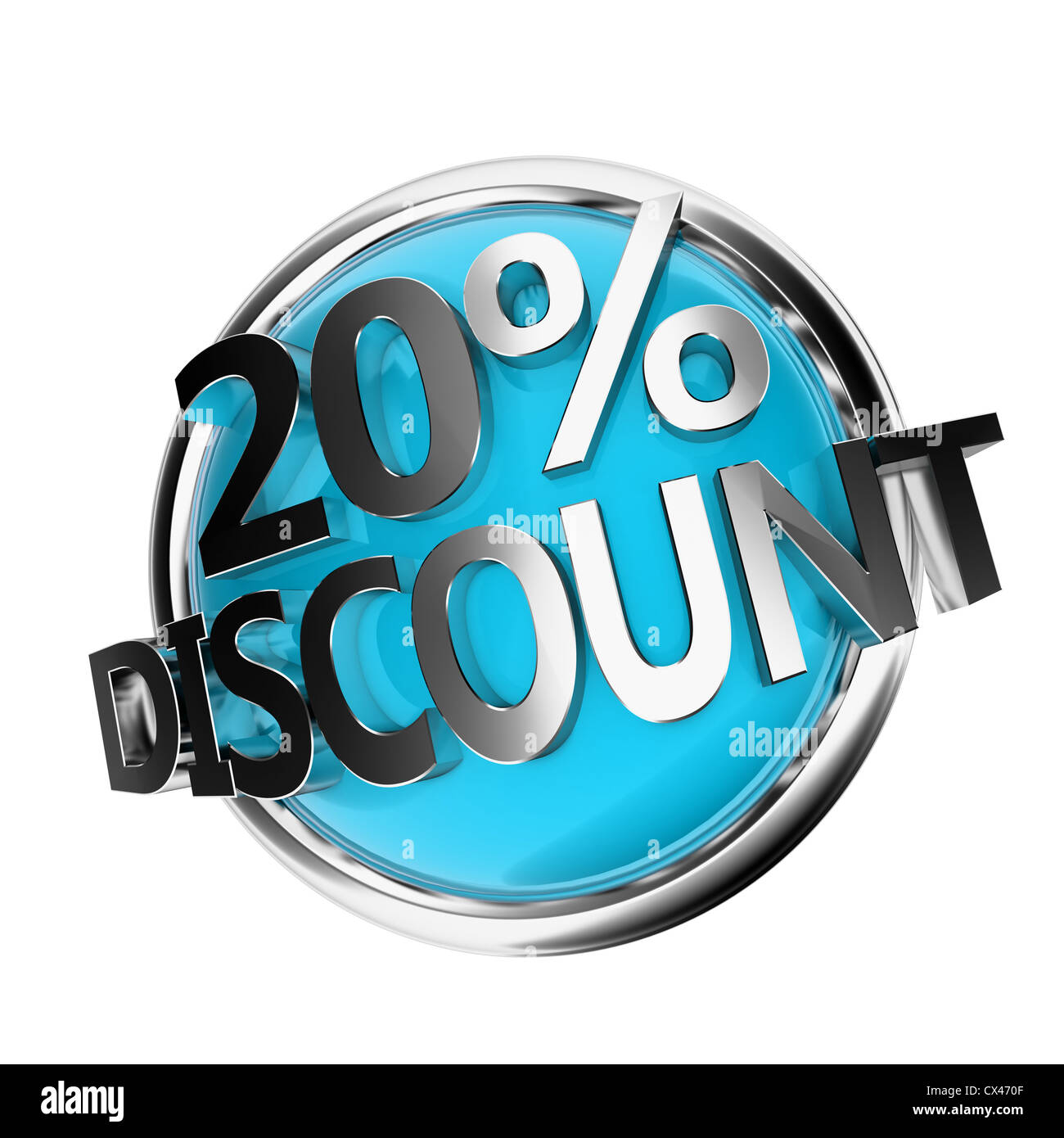 20 percent discount blue hi-res stock photography and images - Alamy