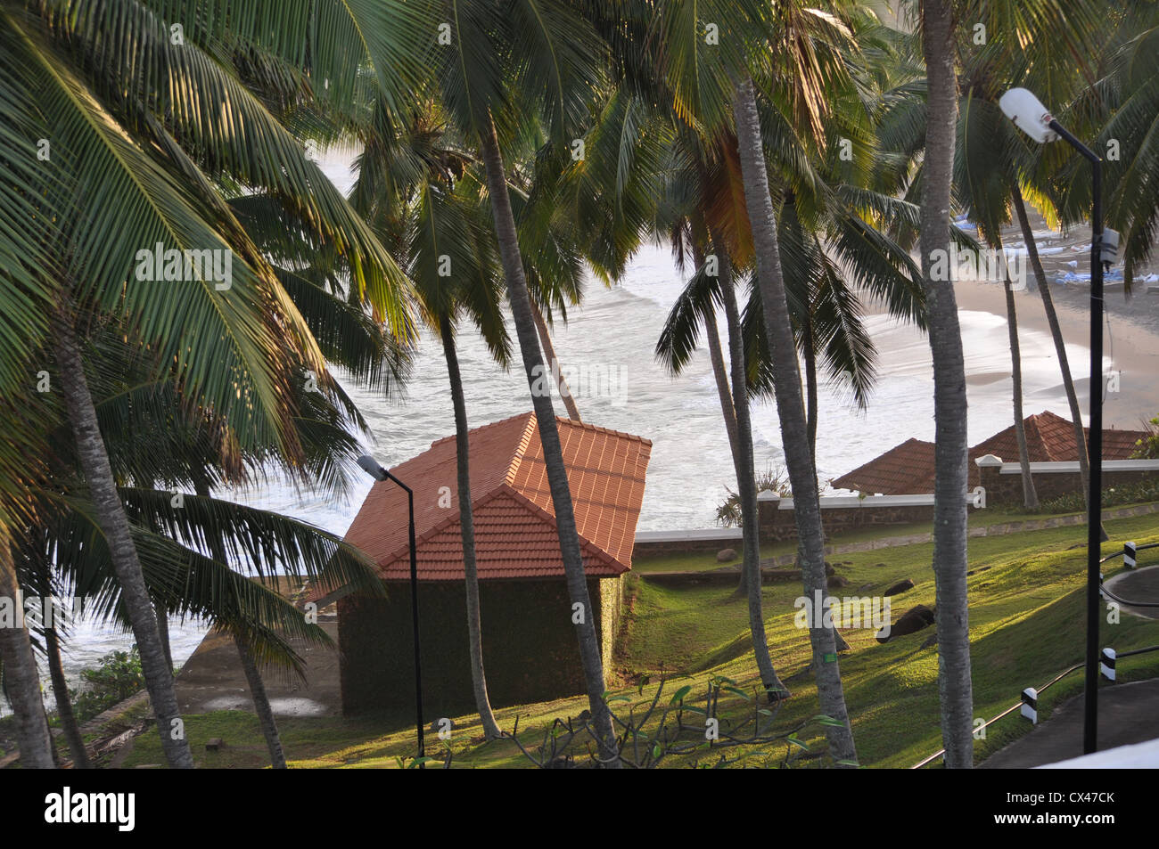Cottage on the beach Stock Photo Alamy