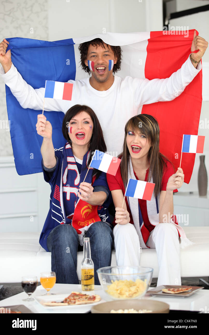 French football fans Stock Photo - Alamy