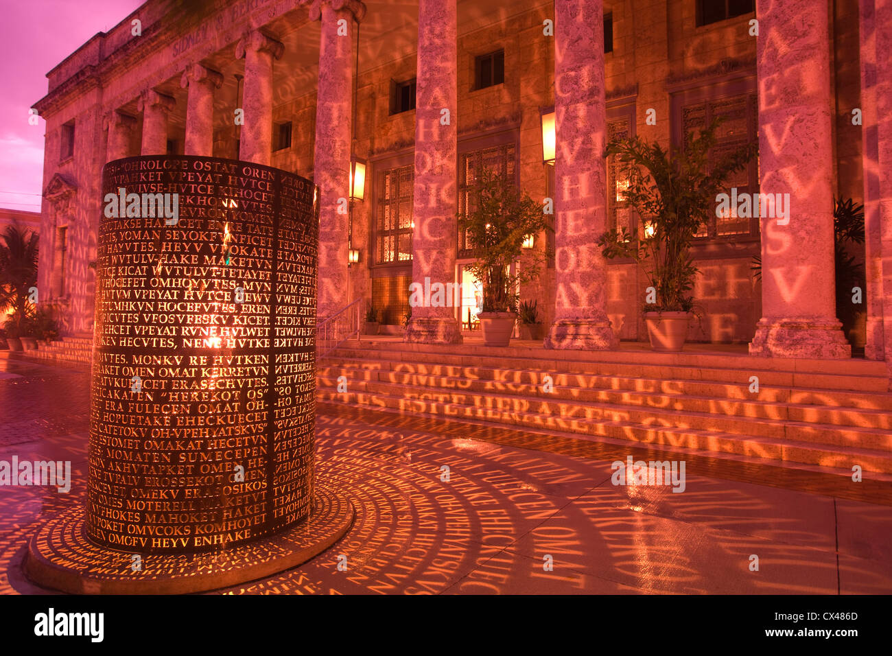 CALOOSAHATCHEE MANUSCRIPTS LIGHT SCULPTURE ART MUSEUM FIRST STREET