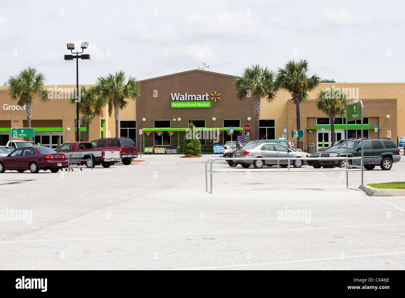 A Wal-Mart Neighborhood Store location. Stock Photo