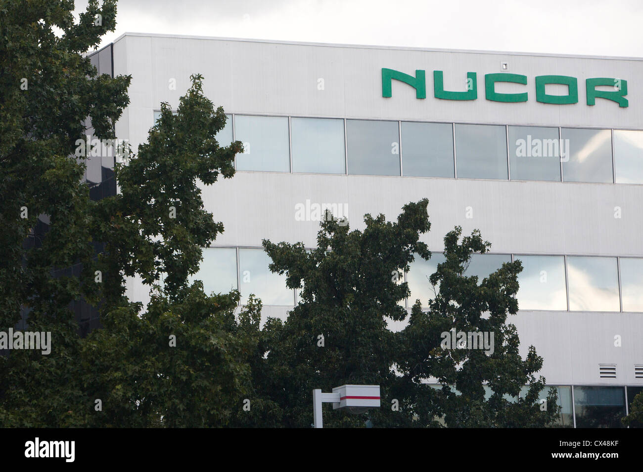 The headquarters of the steel manufacturing company Nucor.  Stock Photo