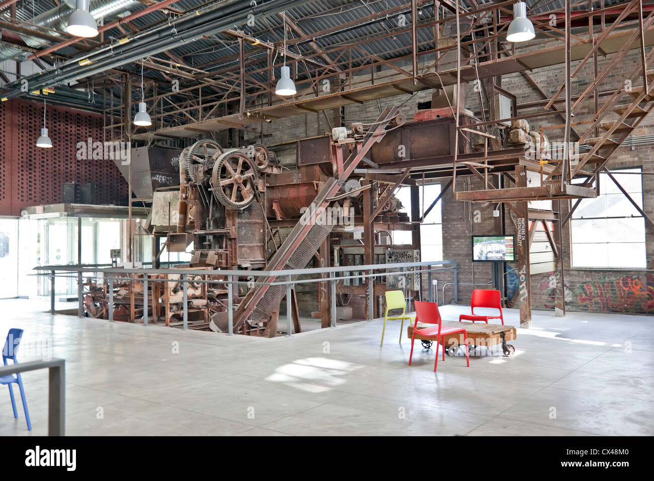 Evergreen Brick Works or Brick Factory in the Don Valley in Toronto