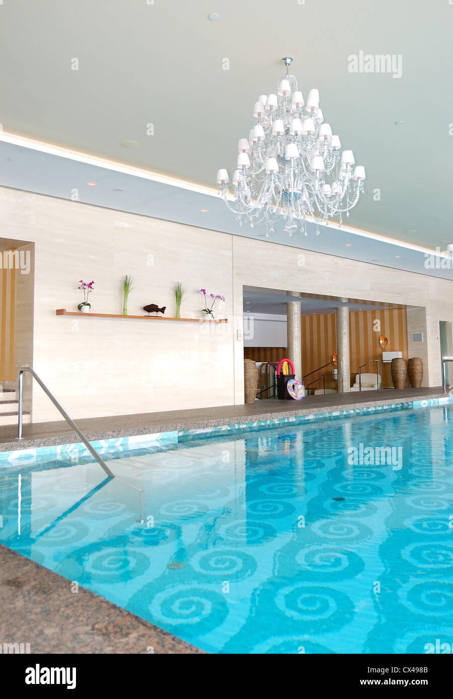 Modern SPA in the luxury hotel at ski resort, Strbske pleso, Slovakia Stock Photo