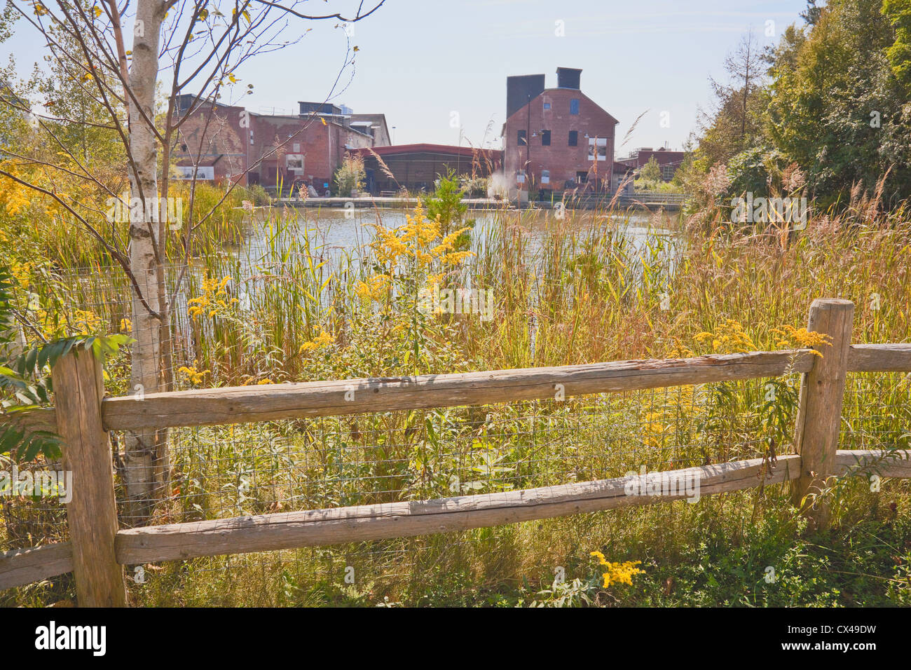 Evergreen Brick Works or Brick Factory in the Don Valley in Toronto