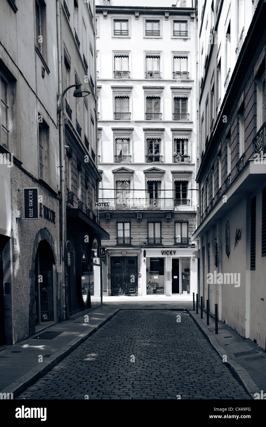 street in Lyon, France Stock Photo