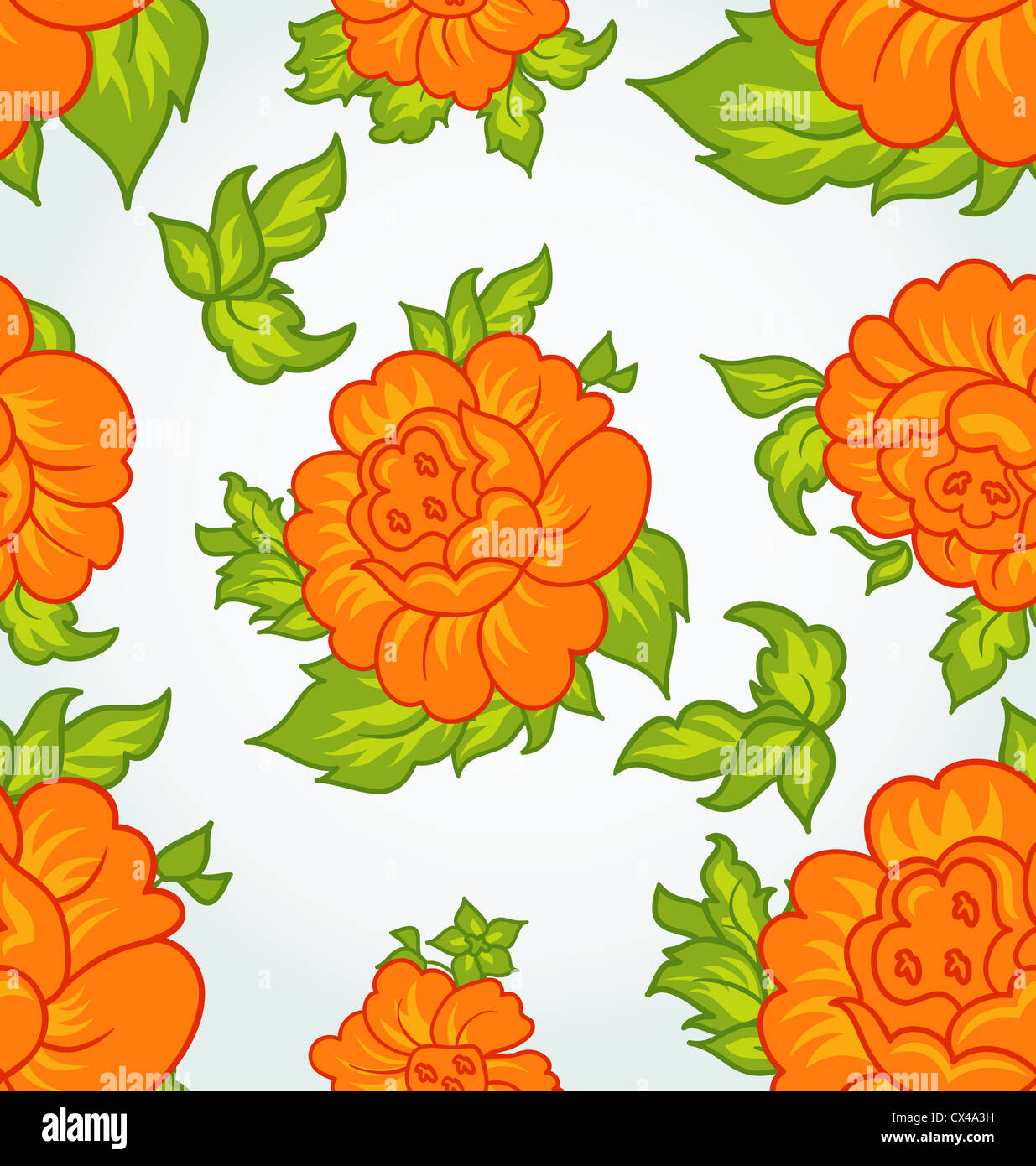 Illustration cute flower vintage seamless background - vector Stock ...