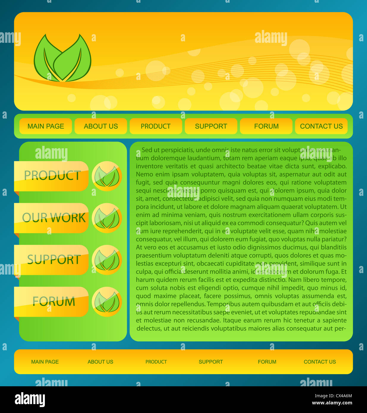 Illustration eco nature environmental web template Stock Photo - Alamy