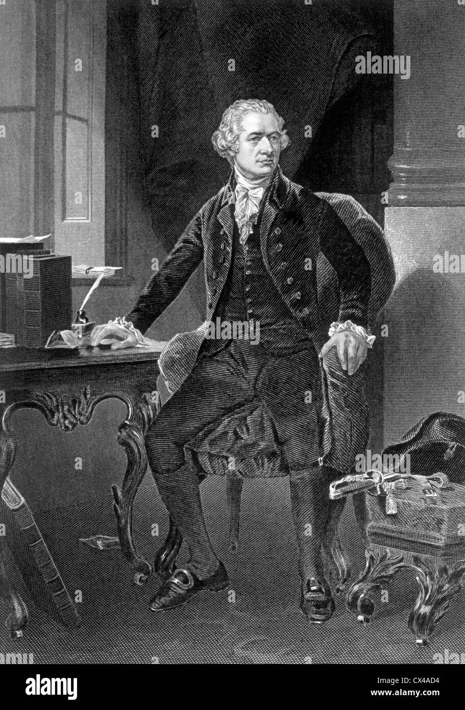 Alexander Hamilton, Early American Statesman Stock Photo