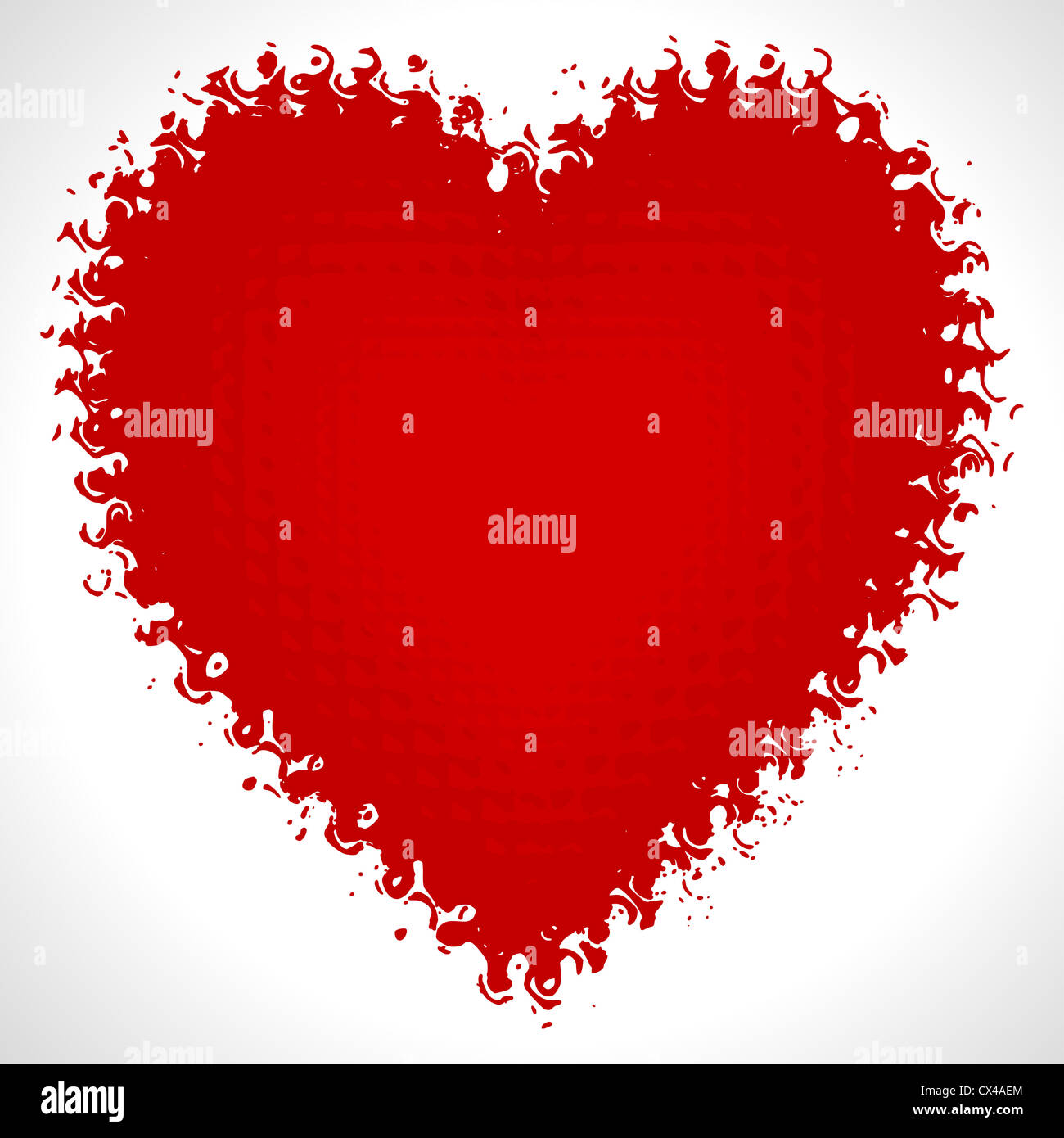 vector grunge heart, valentine's day card, eps8 Stock Photo - Alamy